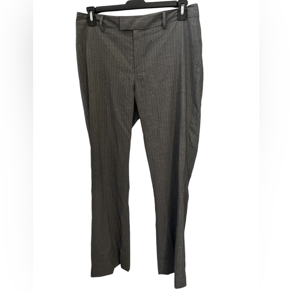 Banana Republic Gray Striped Dress Pants Size 12